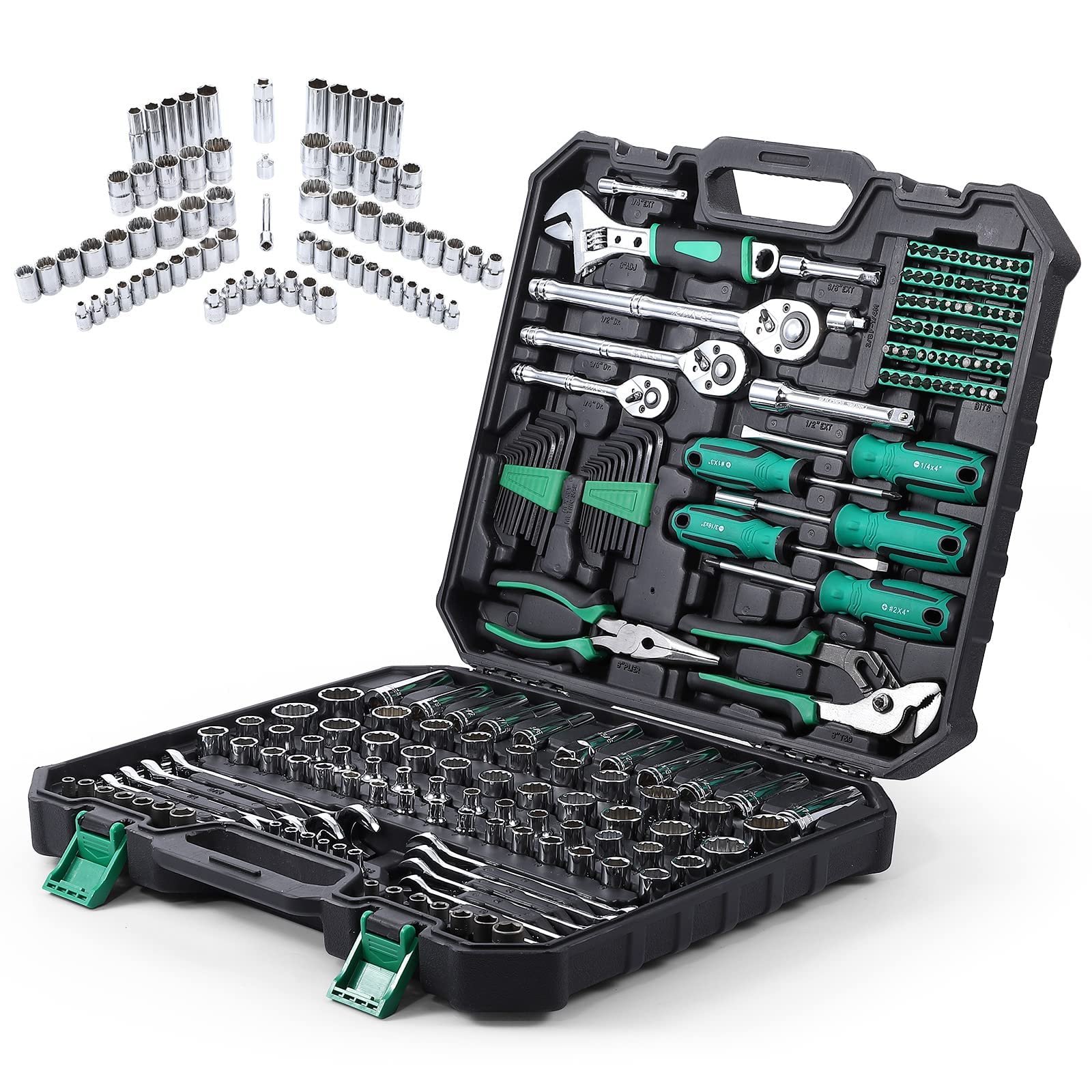 Heavy Duty 213-Piece Wrench, Set